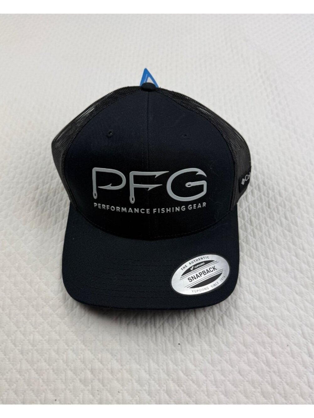 COLUMBIA PFG Hooks Mesh Snapback Ball Cap Hat Black/Silver 1837021-014 O/S